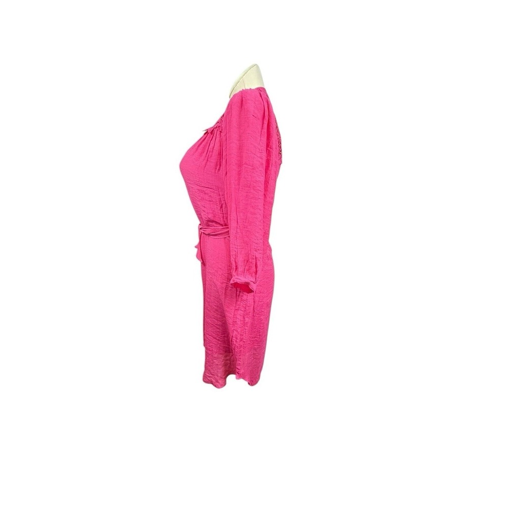Women's M Figueroa &‎ Flower NWT Pink 3/4 Sleeve Dress Beach Cruise Vacation - Picture 3 of 8